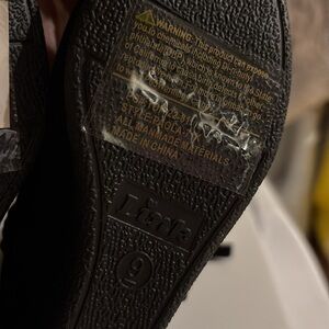 NWT Link Black Faux Velvet Suede Heeled Boots Zippers Gold Buckle Toddler 9